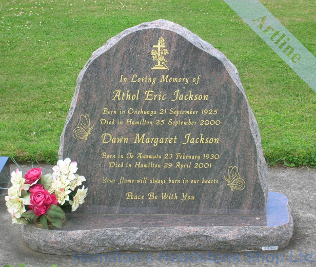 Rock Memorial Headstone
