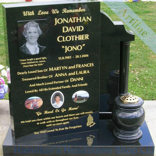 Large Flattop Headstone