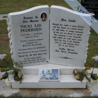 White Pearl Headstone