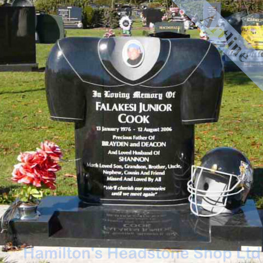 Sports Jersey Headstone