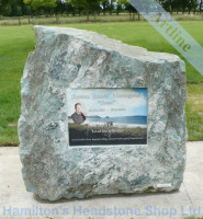 New Zealand Rock Headstone