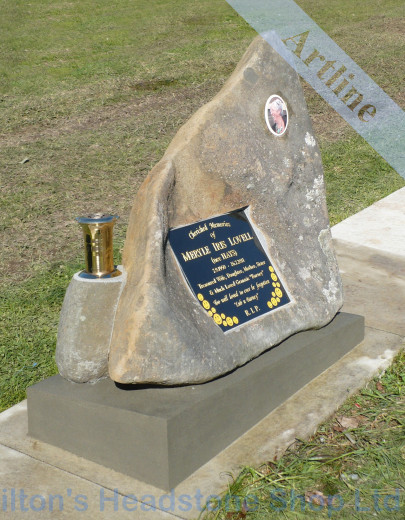 New Zealand Rock Headstone