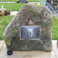 New Zealand Rock Headstone