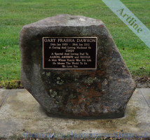 New Zealand Rock Headstone